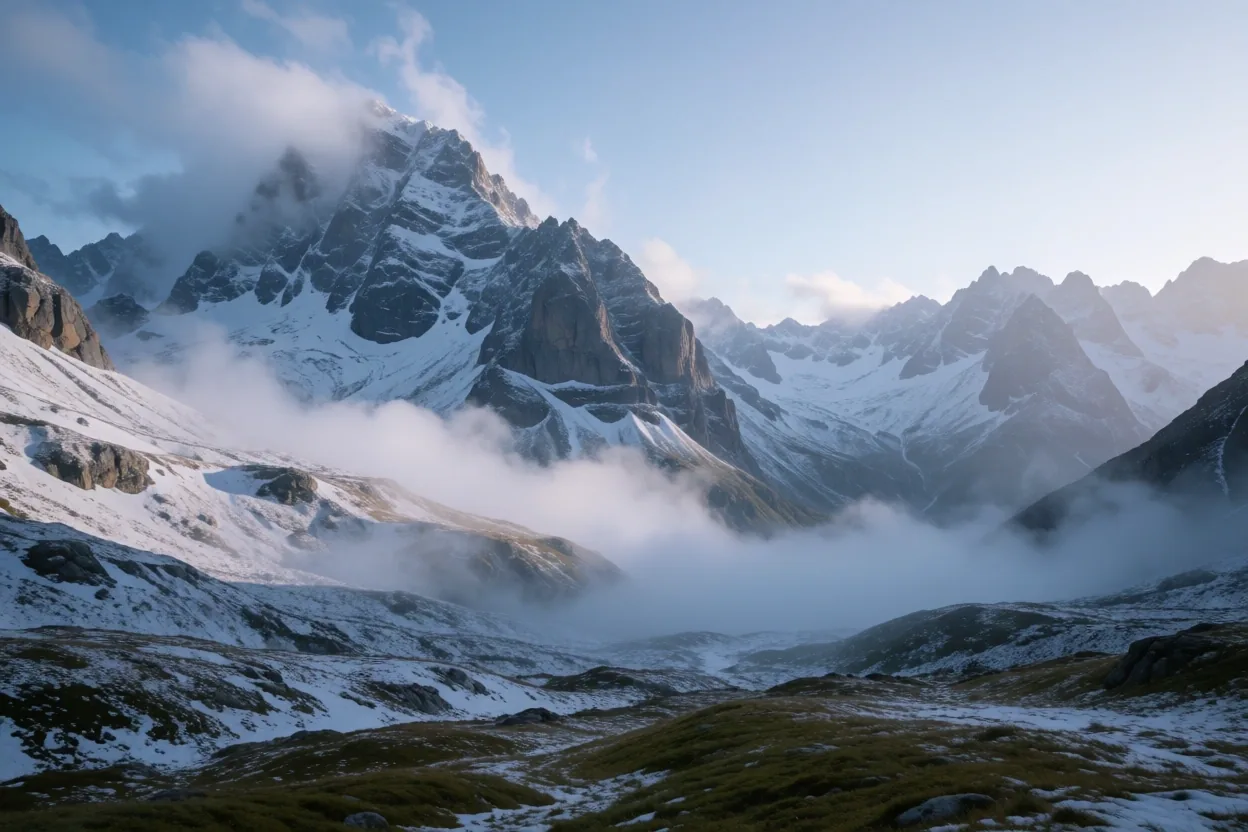 Alpine Morgendämmerung über der Zentralschweiz